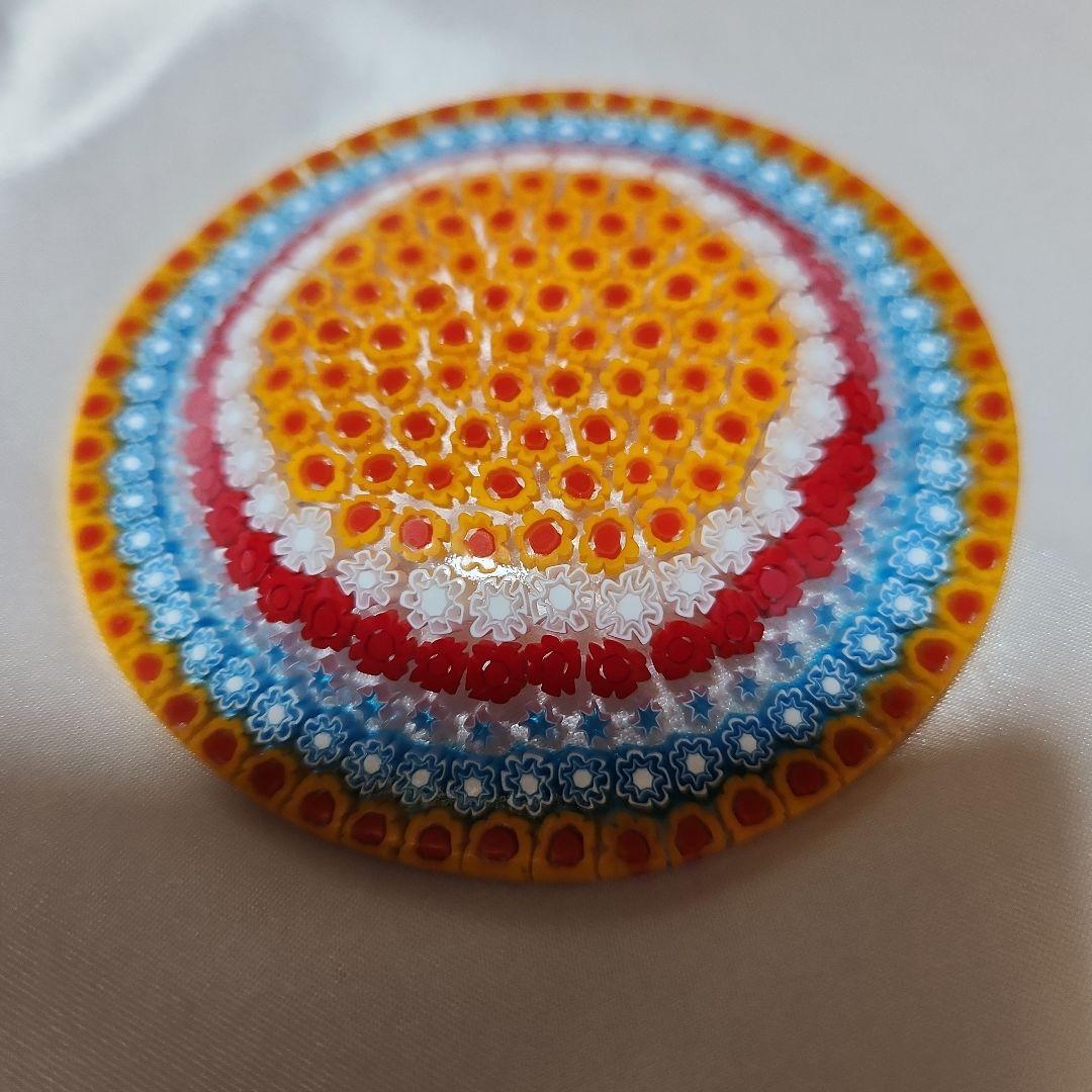 ベネチアンガラス ミルフィオリ 小皿 ムラーノグラス ヴェネチアングラス