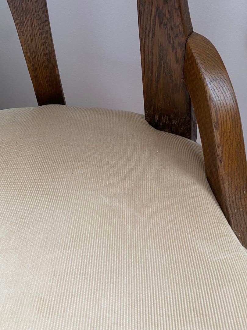 ウッドチェア　回転椅子　レトロモダン　1930〜40年代　日本製　昇降式