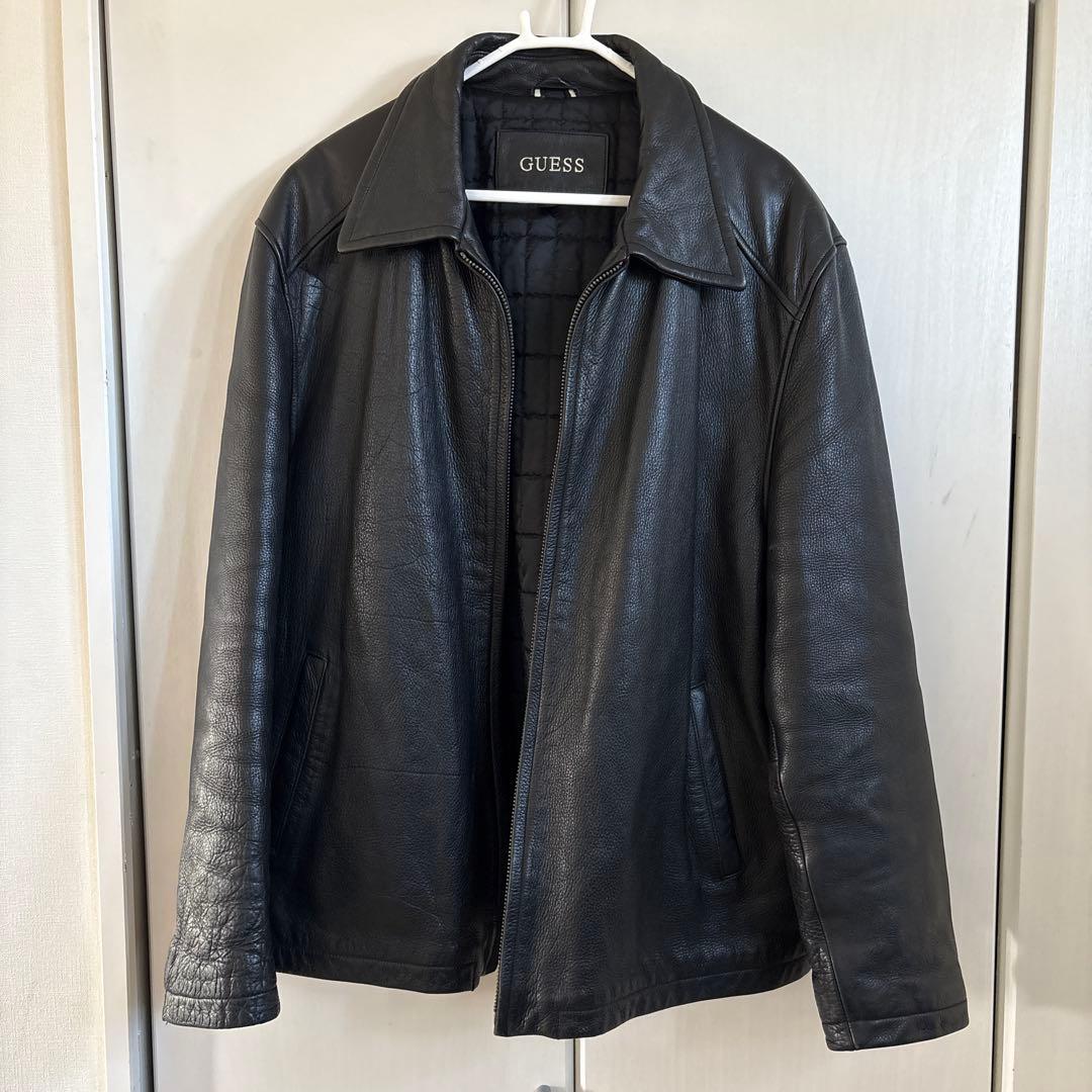 GUESS ブラック レザージャケット