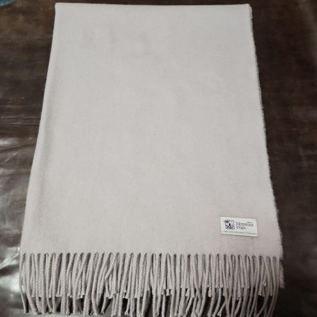 ポッポにゃん　　Johnstons　大判カシミヤストール