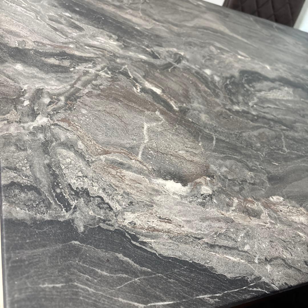 ダイニングテーブルセット 大理石風　椅子4脚