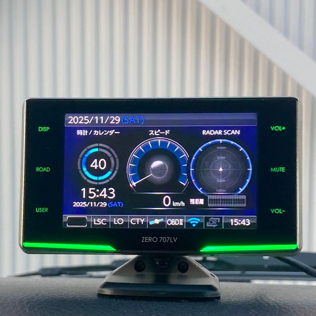 コムテック ZERO707LV OBD2-R3 無線LANSD セット