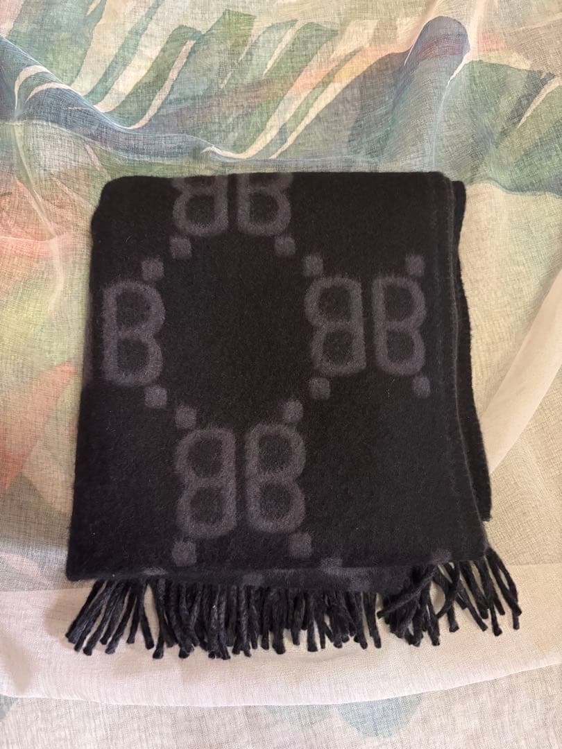 BALENCIAGA × GUCCI ザ ハッカープロジェクトBBロゴ マフラー