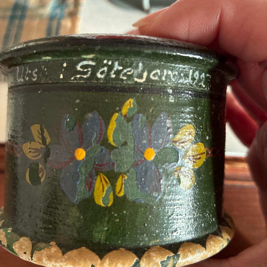 スウェーデン アンティーク 木箱