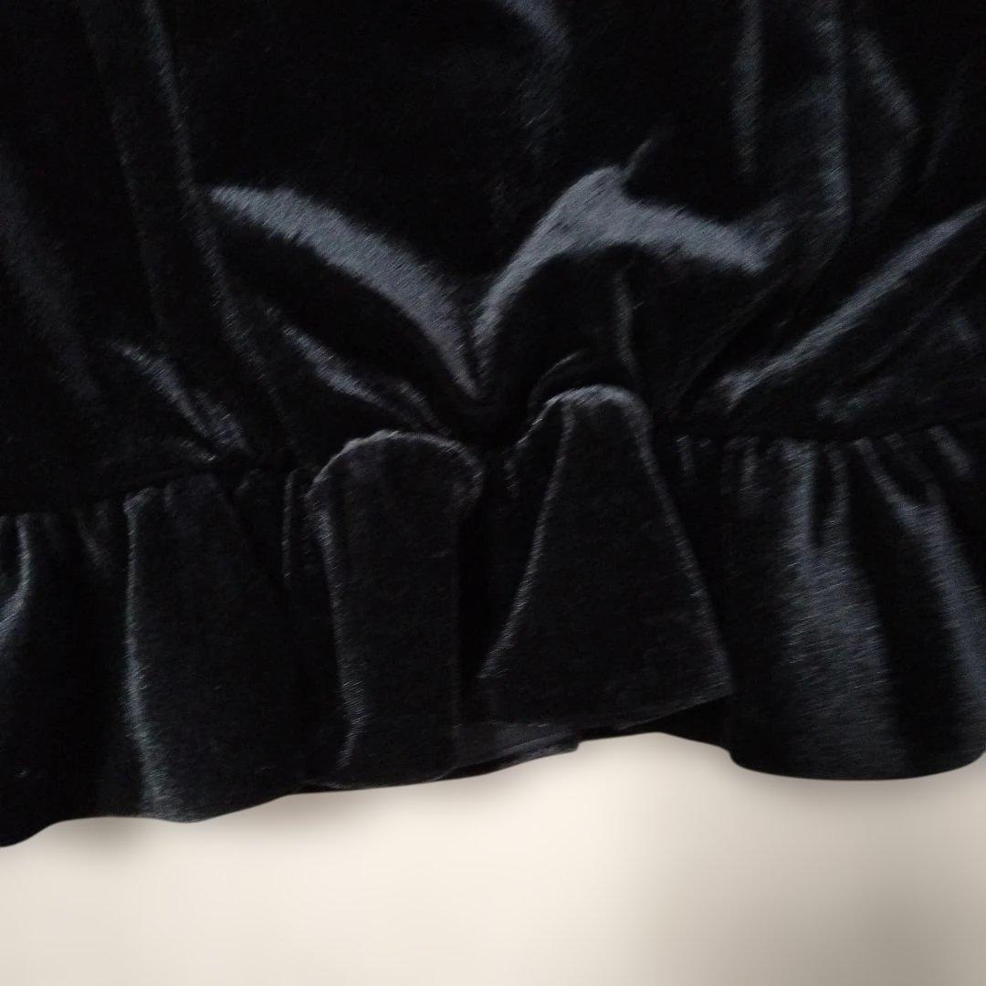 LILY BROWN　CANDY STOCK　レースカラービジューベロアブラウス