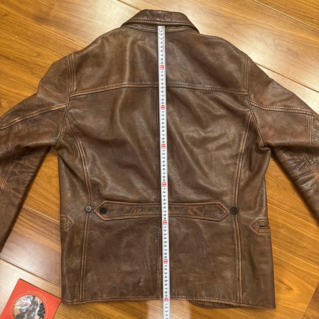 【希少】RRL レザーカーコート M 2020年製 完売品（代えボタン付）