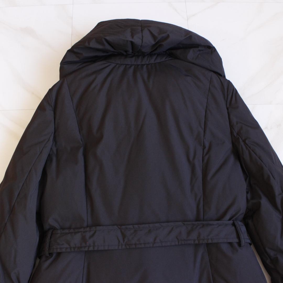 M'S GRACY フリルカラー ダウンコート LLサイズ ブラック ベルト