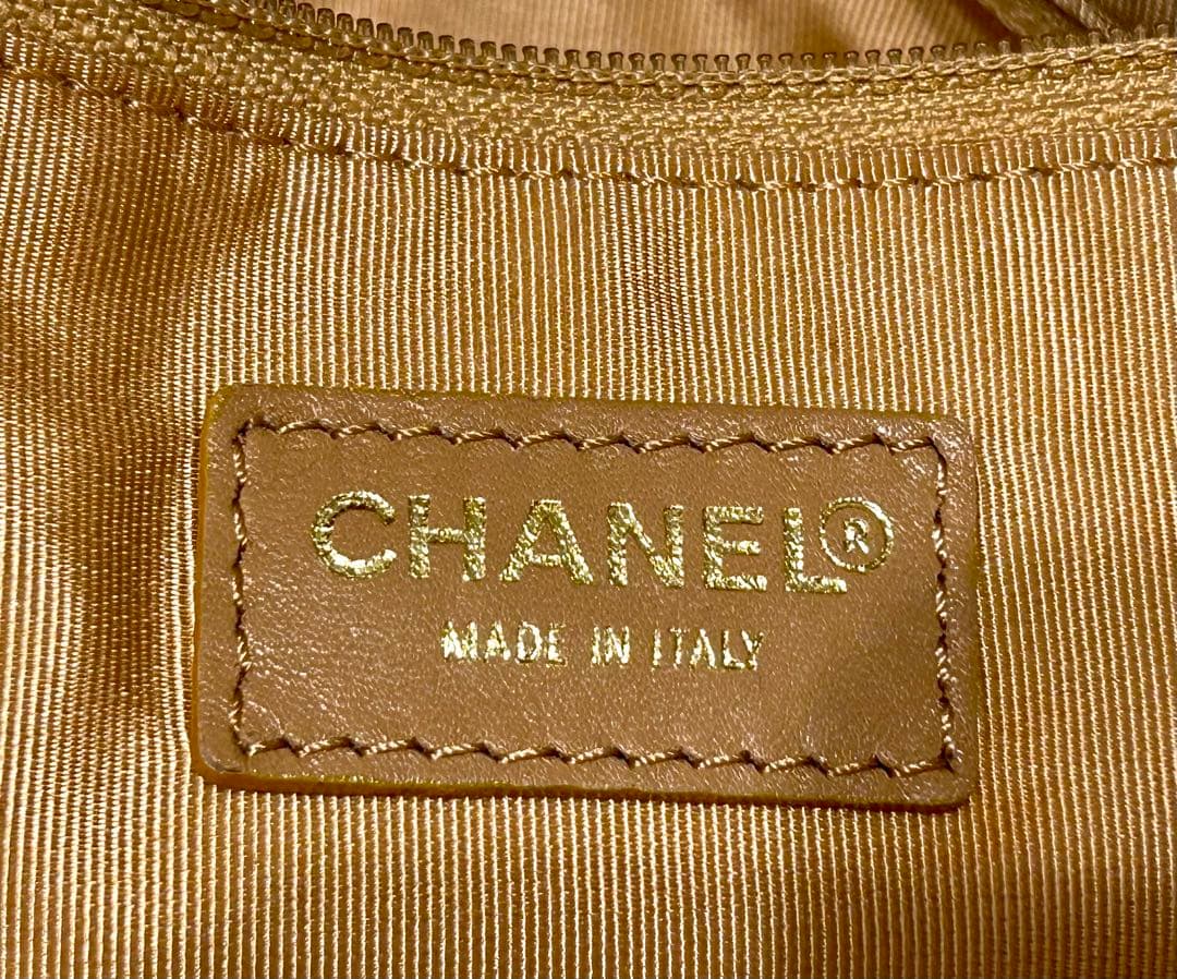 CHANEL 激レア マトラッセ ベージュ ウッドハンドル 袋 カード付