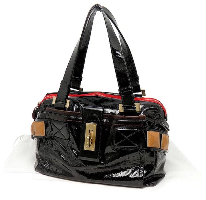 【最終価格】Chloe クロエ　オードラ　エナメル　ハンドバッグ