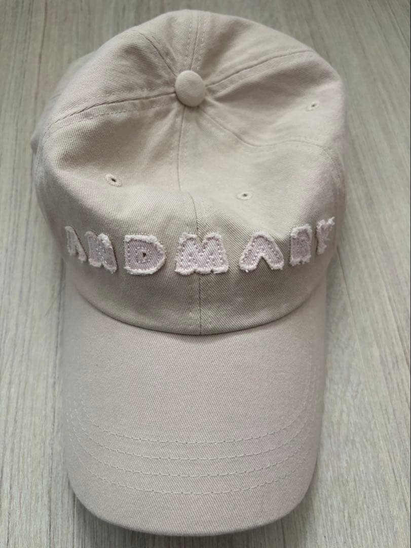 帽子 Mary logo cap beige