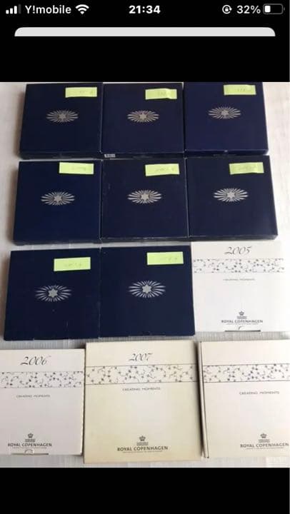1997年〜2008年  ロイヤル コペンハーゲン  イヤープレート 12枚