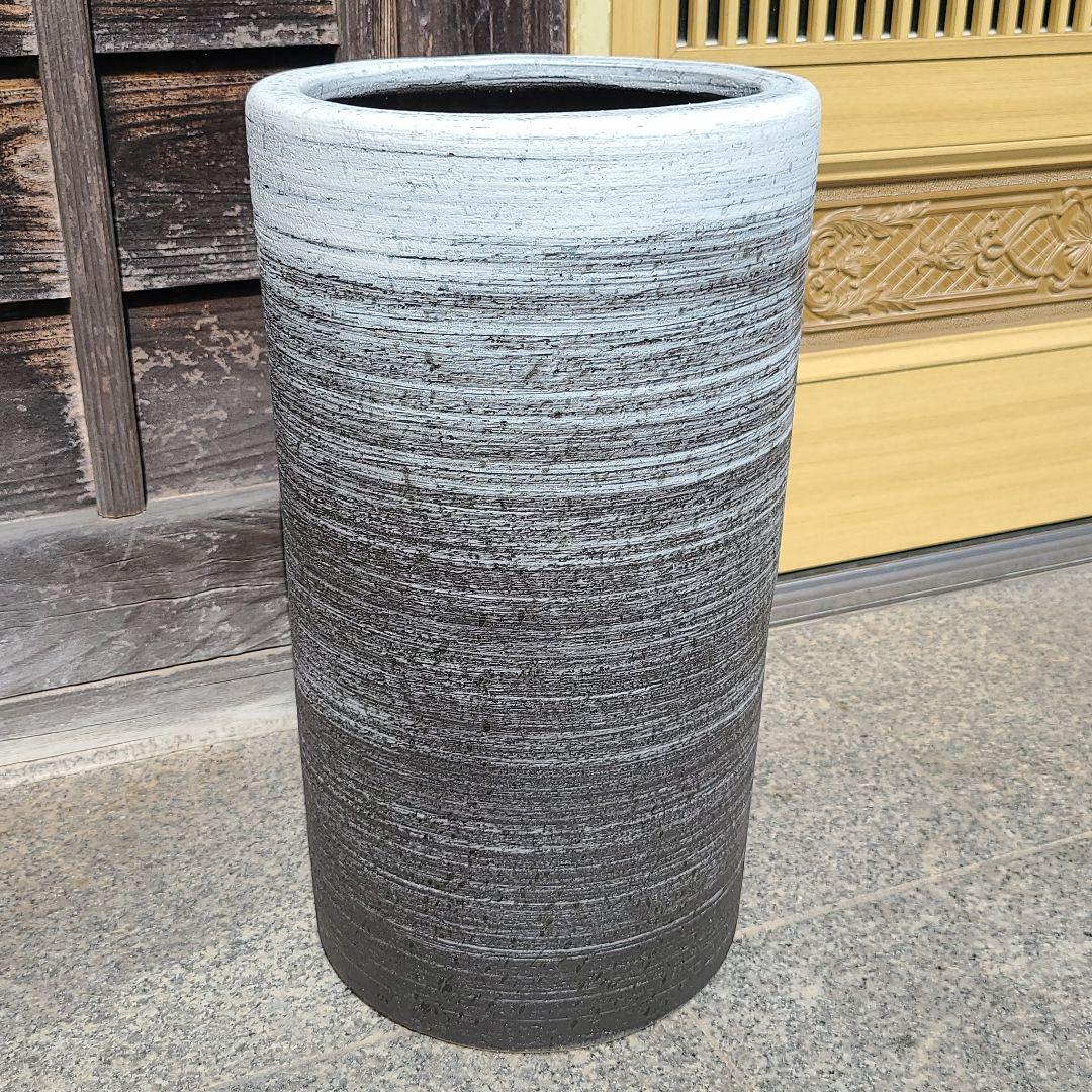 信楽焼傘立て 刷毛目 高さ４５cm