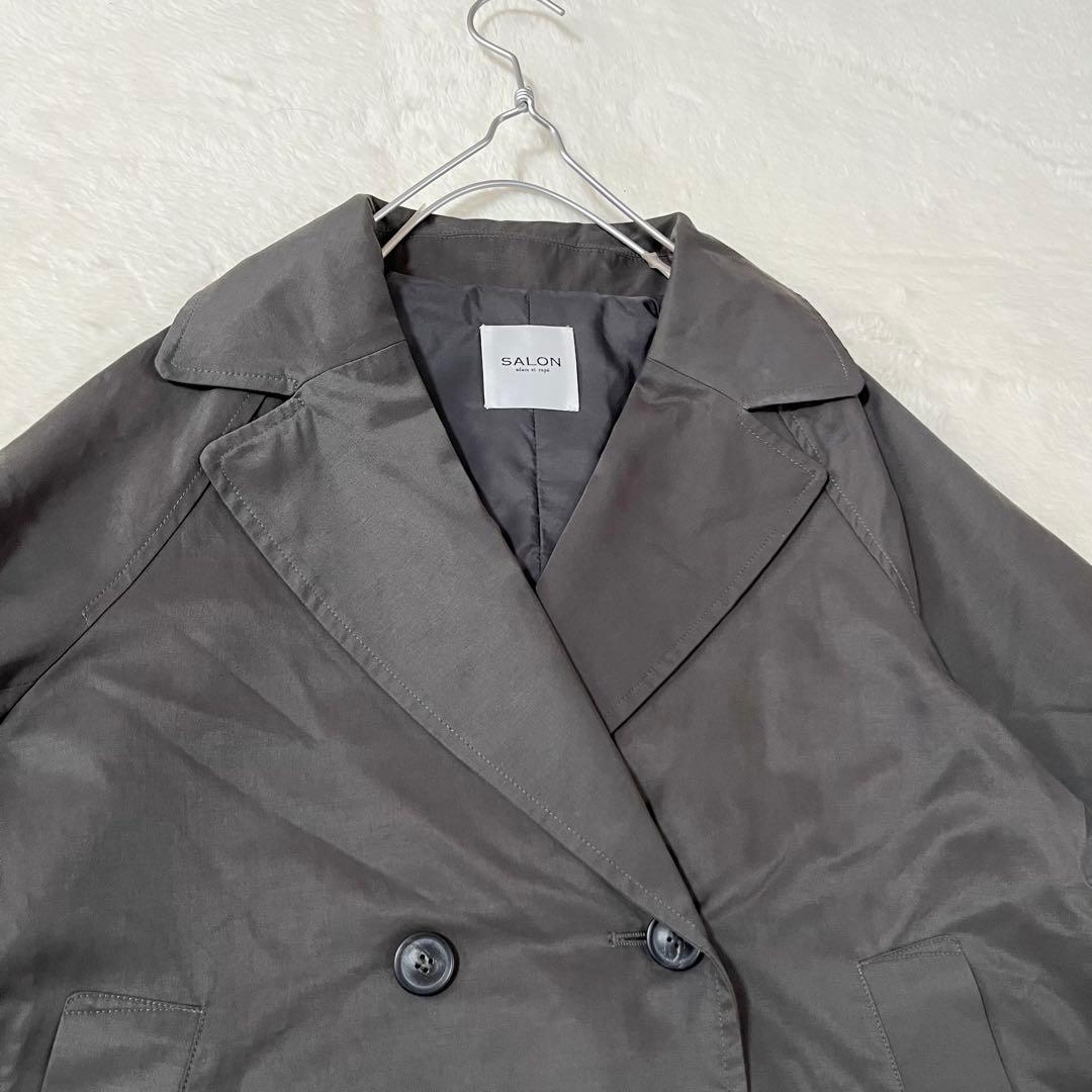 極美品✨ SALON adam et rope' ショートトレンチジャケット