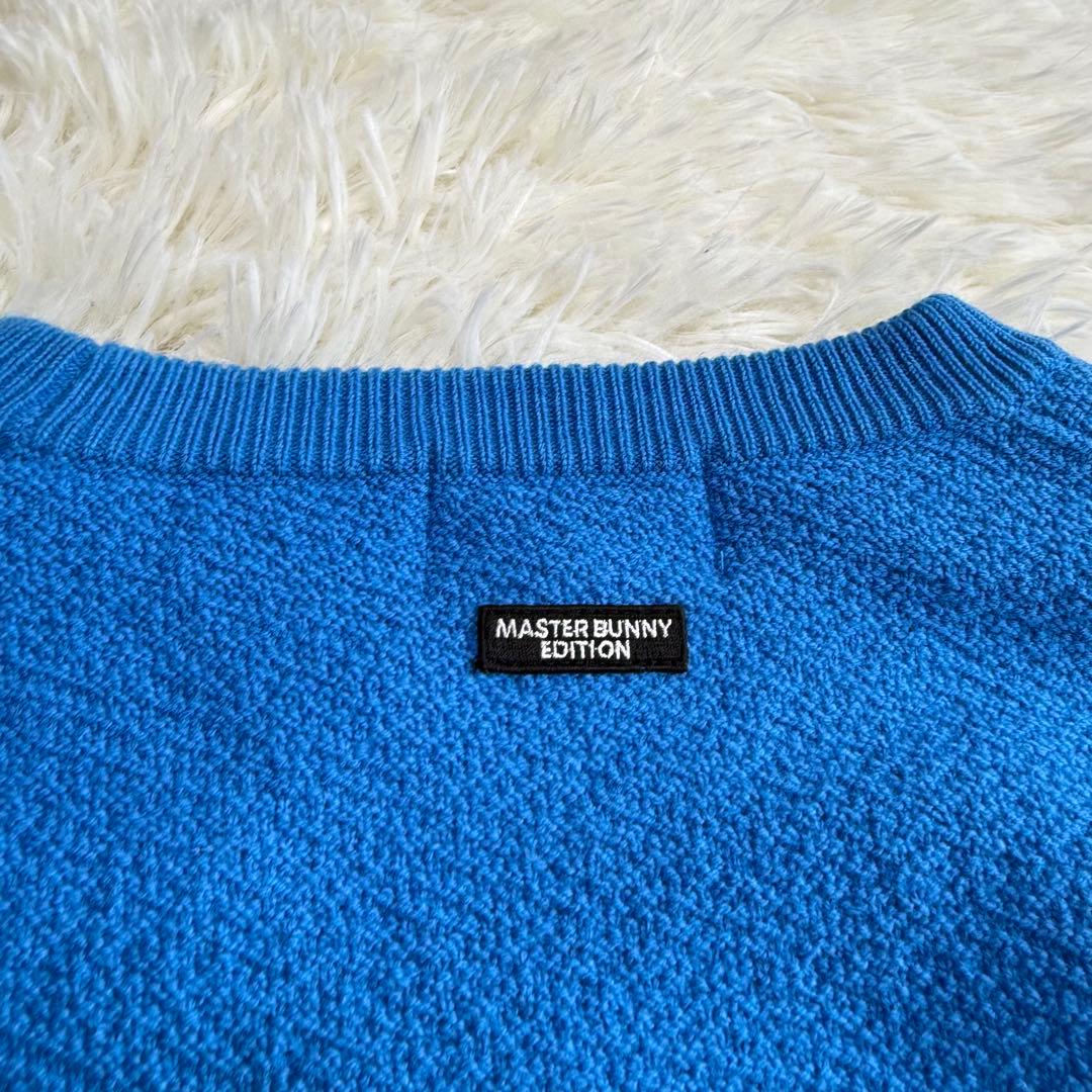 【マスターバニー】極美品✨セーター 裏地付き 2024モデル ブルー 1