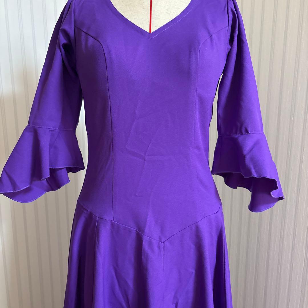 hiroさま専用フラメンコ　ワンピース　紫とピアス　アバニコ3セット