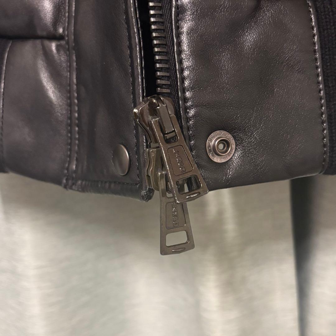 AKM 最高級　ラムレザー　ダウンジャケット　lamb leather 子羊革