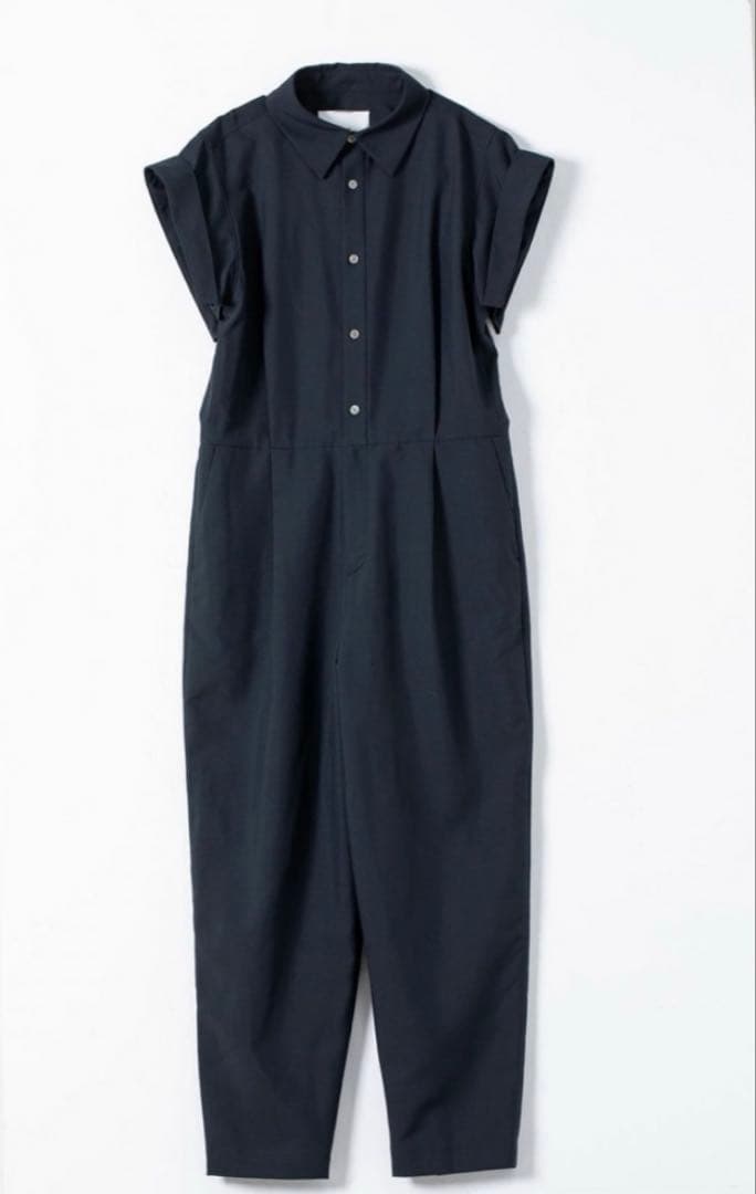 新品未使用　FORME オールインワン　シャツジャンプスーツ東原亜希　ネイビー