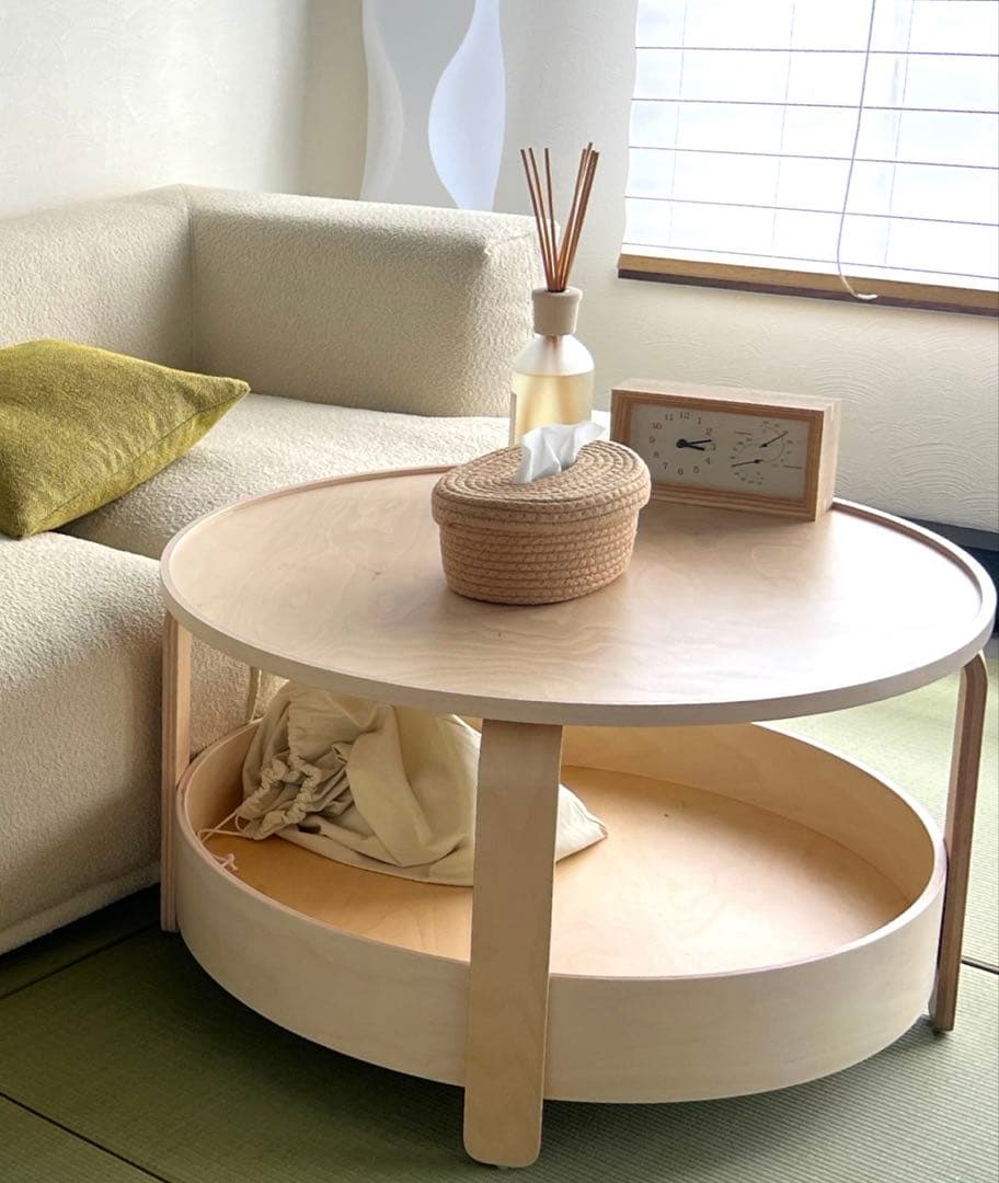 IKEA BORGEBY ボルゲビー　コーヒーテーブル　テーブル　丸テーブル