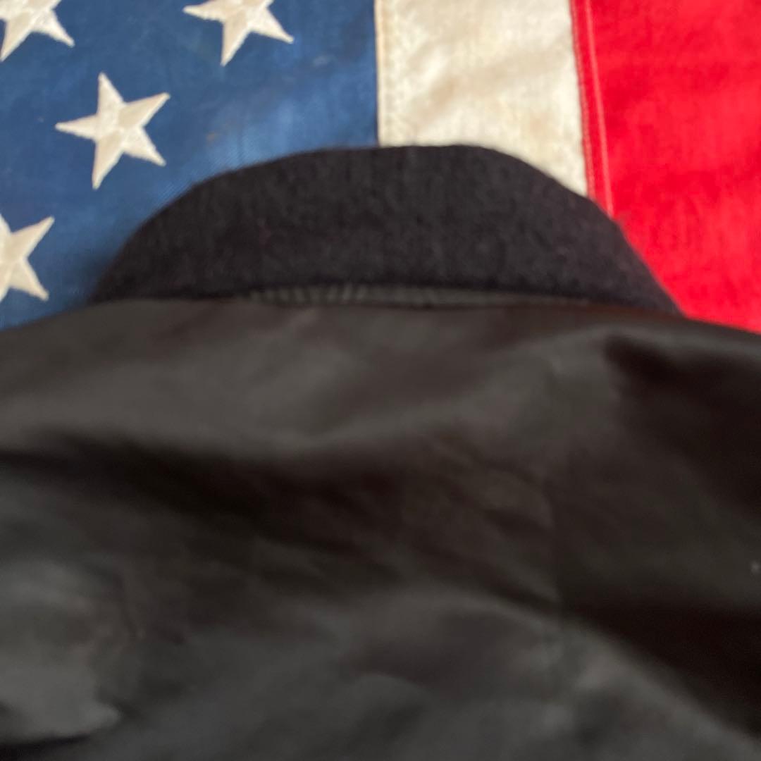 80s ビンテージ ALPHA アルファ MA-1 ブラック L アメリカ製