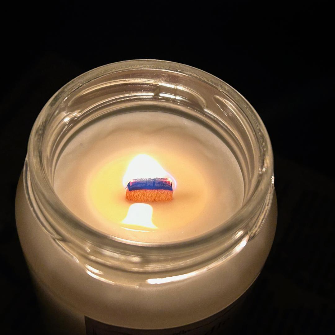 オーダーメイド：２層の焚き火アロマキャンドル【ソイワックス】