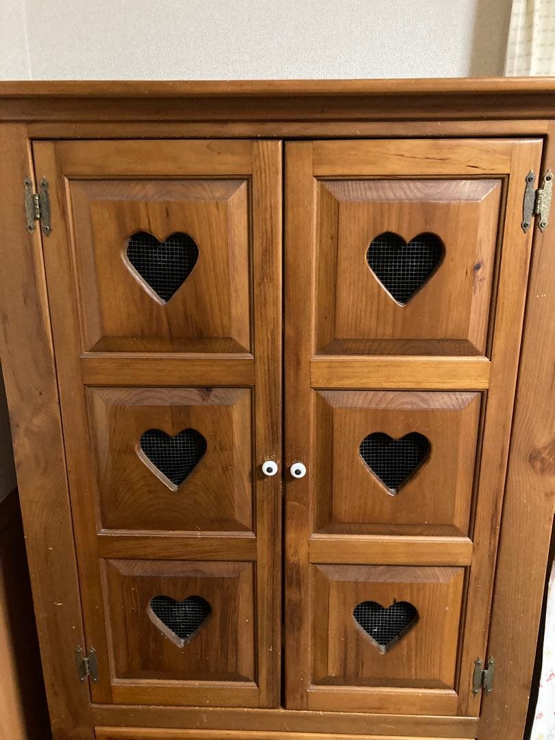 【最終値下げ】カントリー家具　飾り棚　ハート アンティーク　ディスプレイ　USA