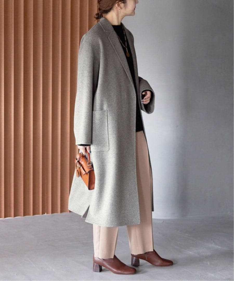 ♡新品　スローブイエナ　HAMILTONダブルフェイスロングチェスターコート