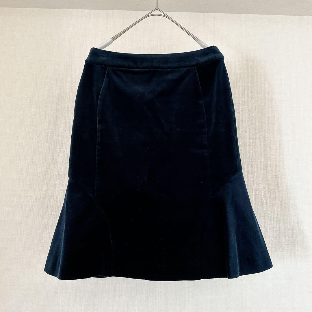 Vivienne Westwood ヴィヴィアン ベロア スカート ロゴボタン