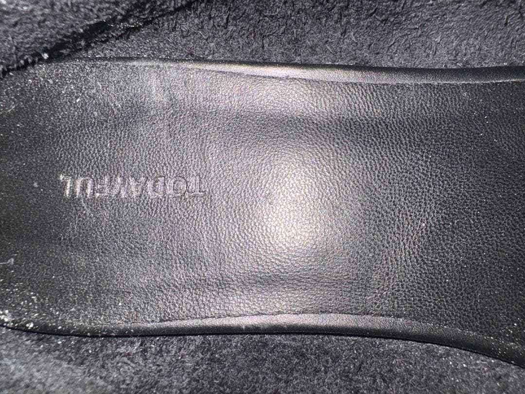 【美品】TODAYFUL Laceup Leather Shoes 黒 38