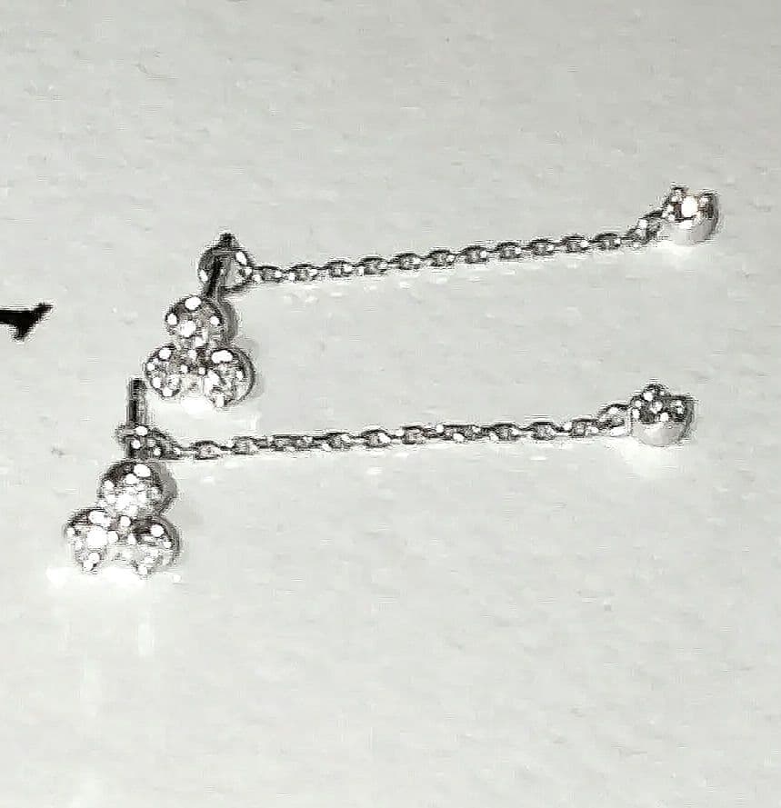 ヴァンドーム青山 ダイヤモンド ピアス 2way ◆チャーム取り外し可