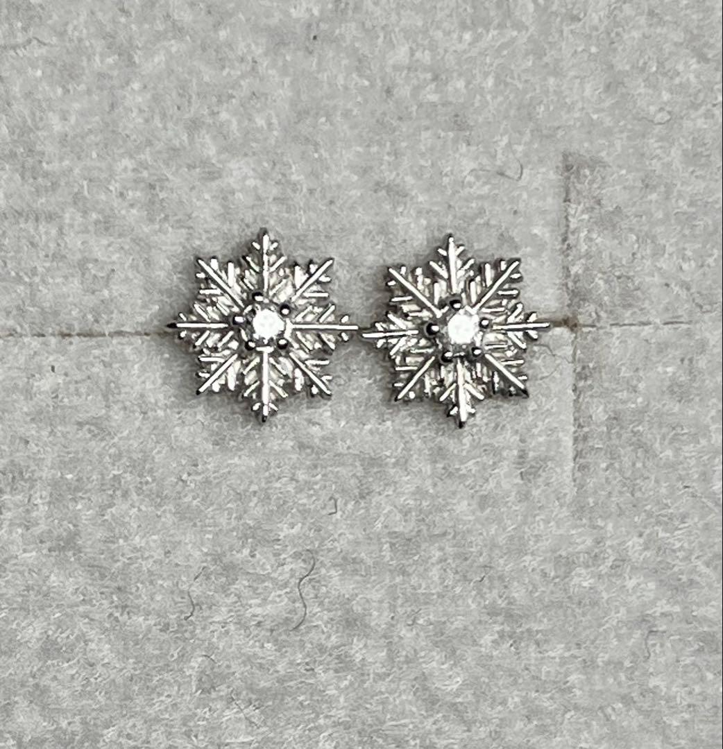 超お得 最終値 美品希少K10WGダイヤ白雪姫ピアス nojess好きにも