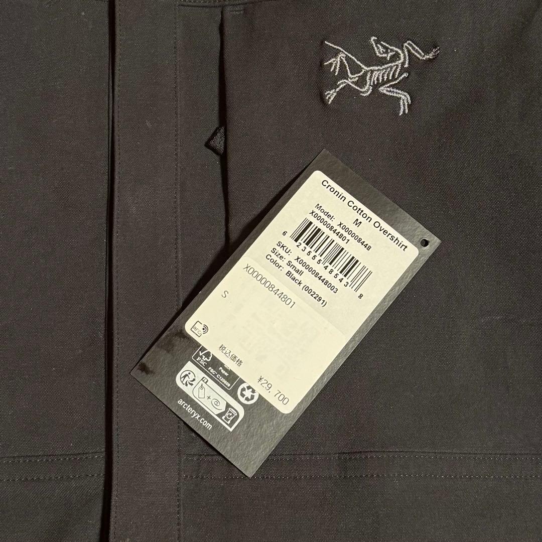 ARC'TERYX クロニン コットン オーバーシャツ S ブラック