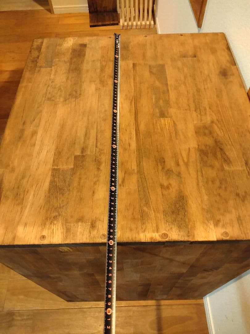 木製　ハンドメイド　オーダー　ワトコオイル　　　　　コの字　シェルフ　棚　水槽台