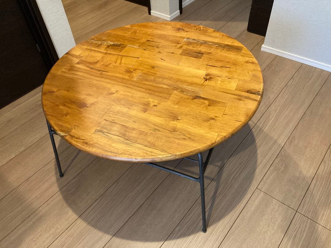 a.depeche　円形木製テーブル