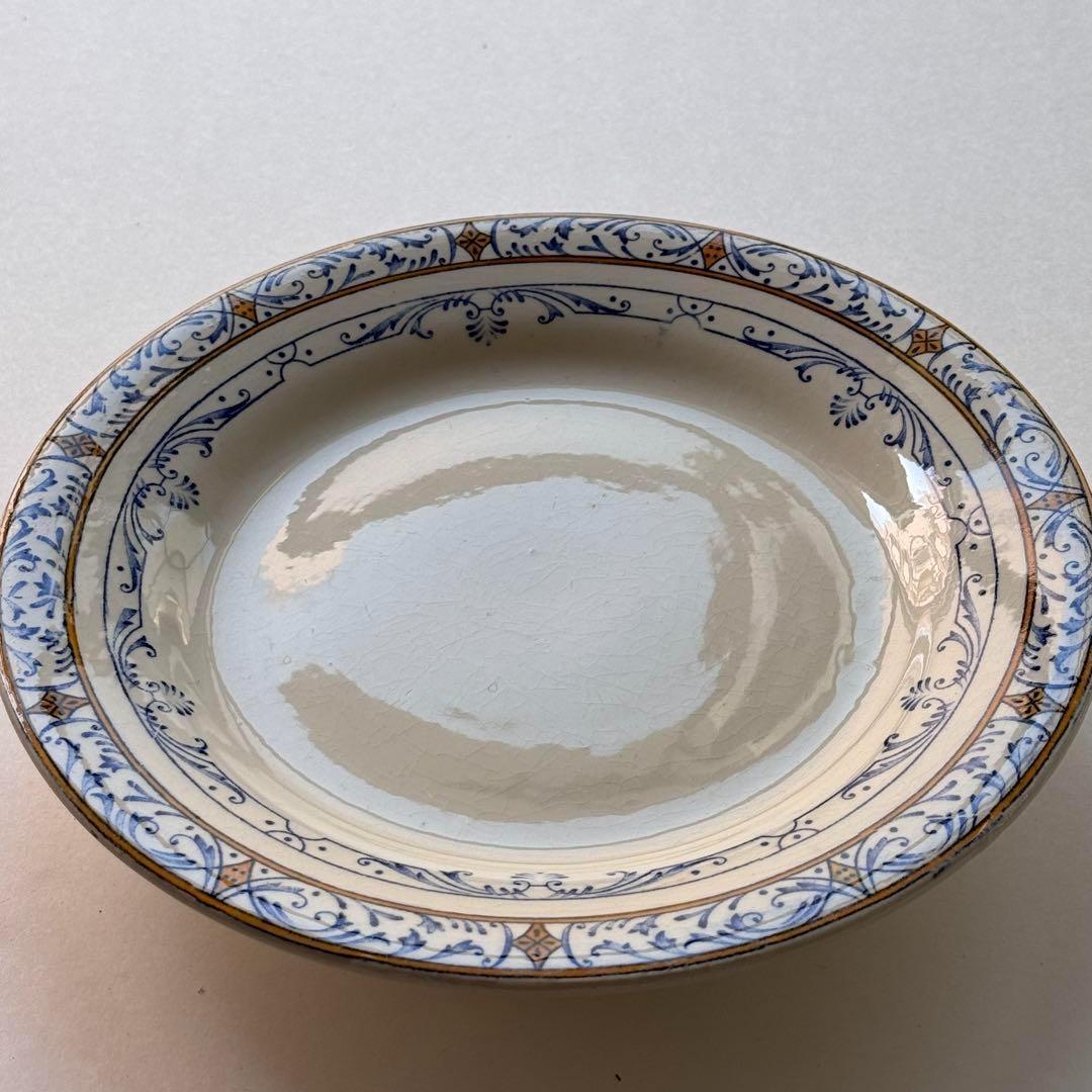 フランスアンティーク　クレイユ　Colbert　ケーキスタンド　コンポティエ