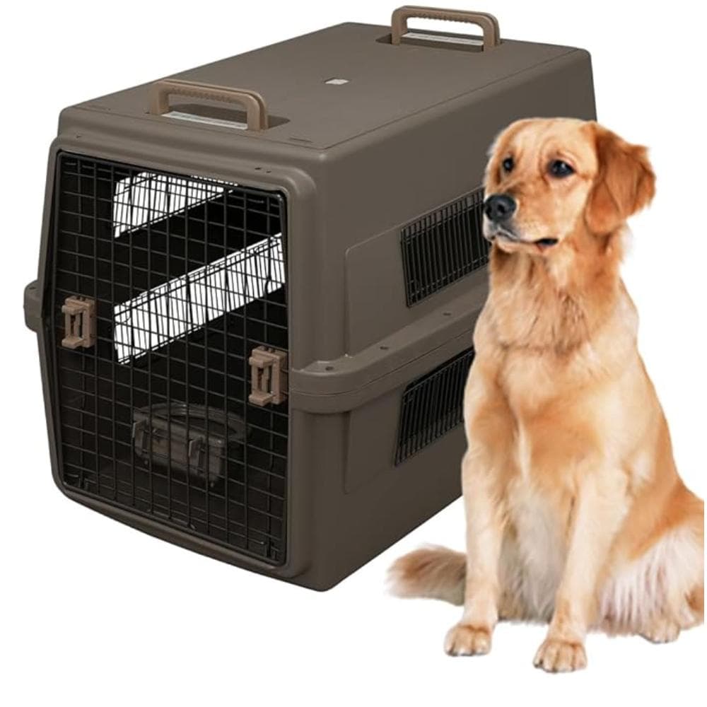 アイリスオーヤマ ペットキャリー 猫 キャリー 大型犬用 ブラウン Lサイズ