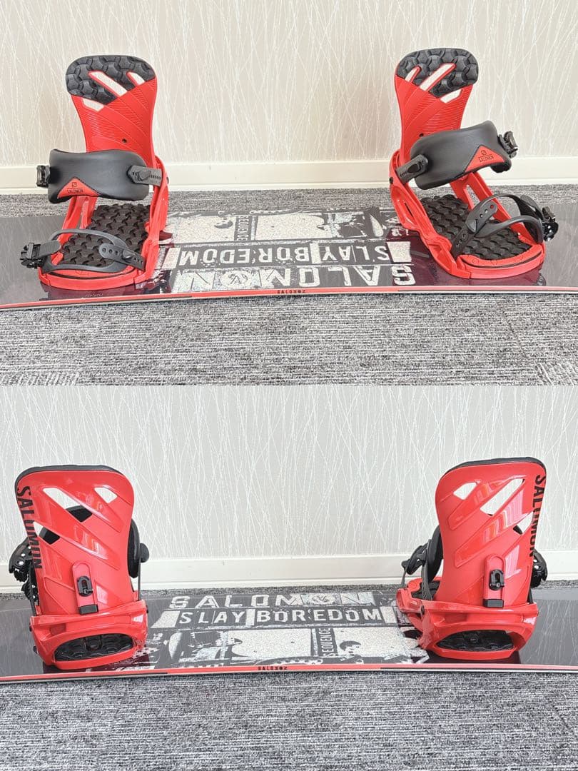 71美品❗️超豪華❗️サロモン メンズスノーボードセット★スノボ151cm+ビン付