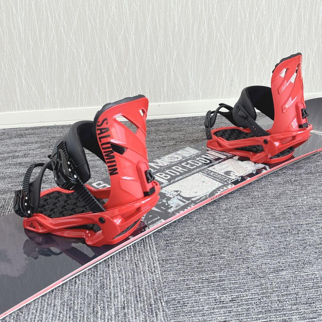 71美品❗️超豪華❗️サロモン メンズスノーボードセット★スノボ151cm+ビン付
