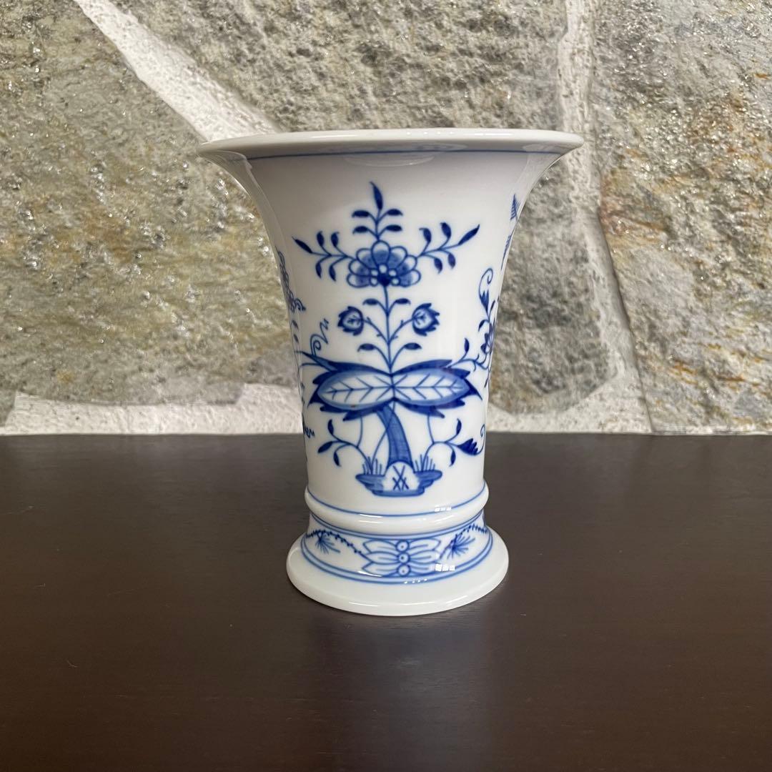 MEISSEN ブルーオニオン　フラワーベース　花瓶