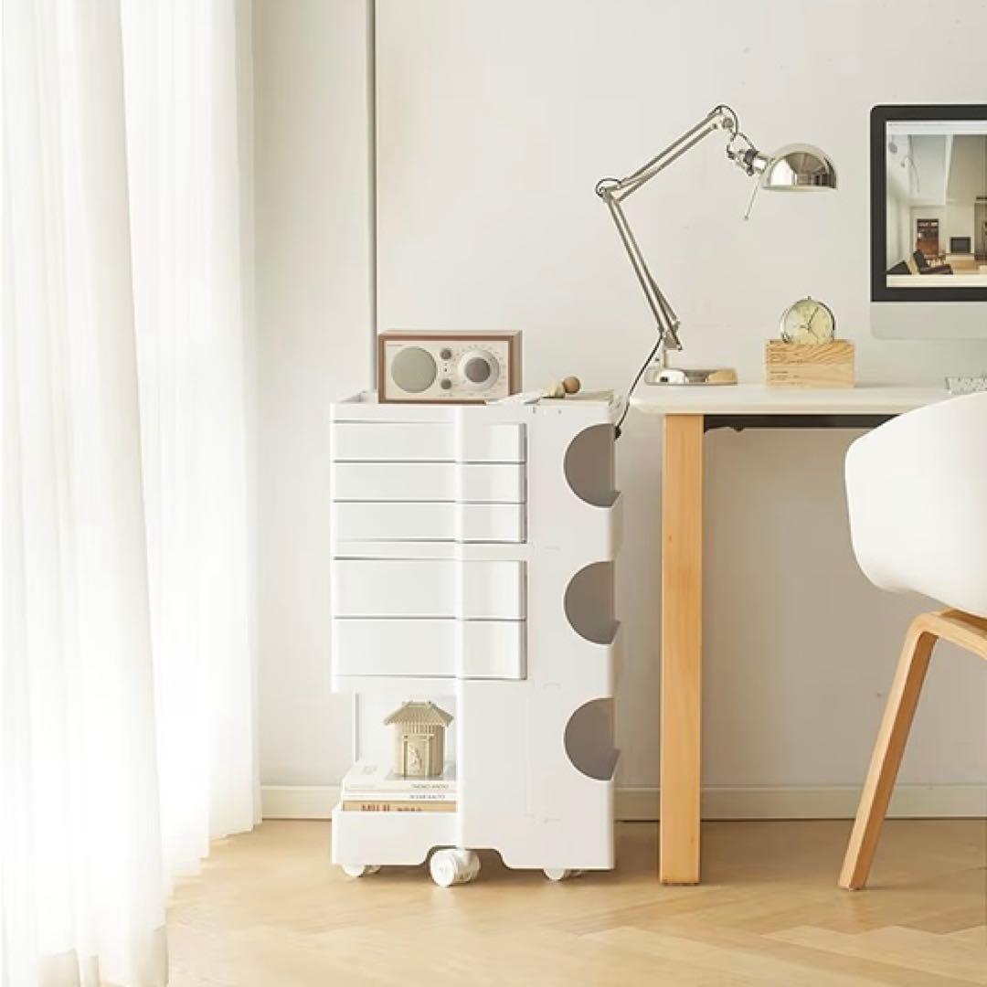 美品◆ボビーワゴン リプロダクト レプリカ　ホワイト　サイドワゴン キャスター