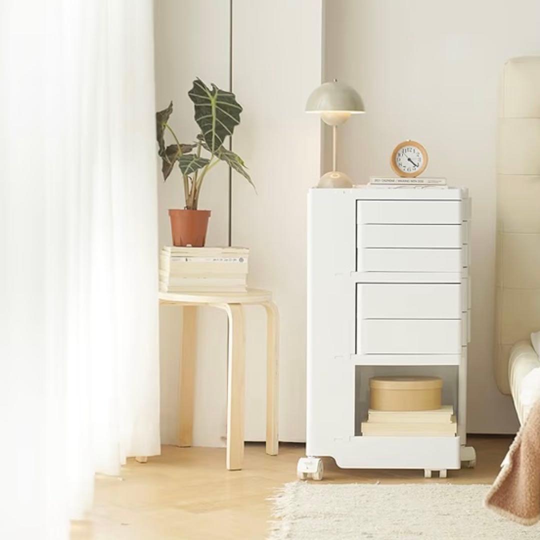 美品◆ボビーワゴン リプロダクト レプリカ　ホワイト　サイドワゴン キャスター