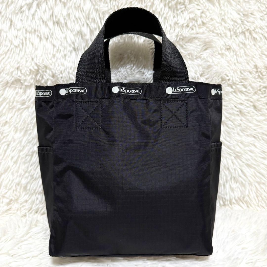 美品 アダムエロペ レスポートサック リバーシブル トート バッグ ブラック