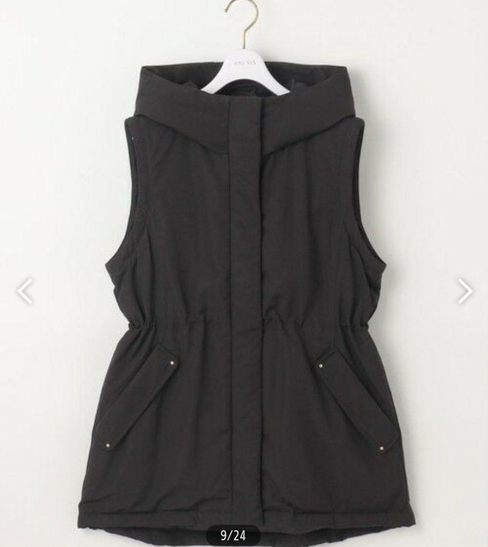 エニィスィス　2WAYドロストフーディミドルダウン　L　ネイビー　anySiS