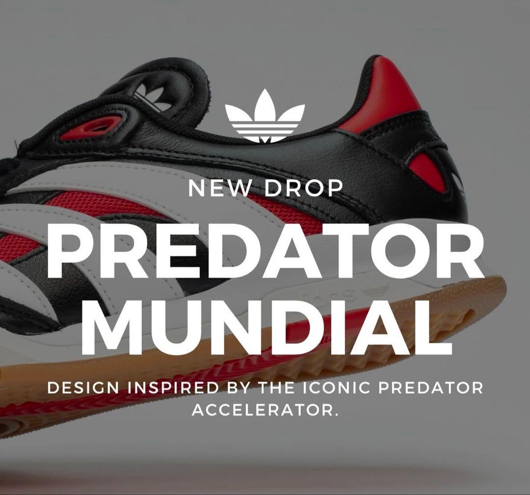 シューズ adidas PREDATOR MUNDIAL BLACK/FTWWHT