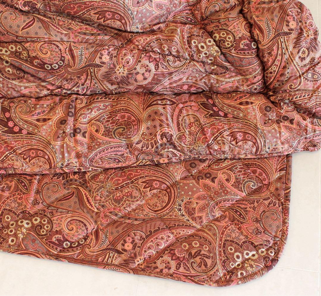 在庫処分★高級布団 こたつ掛敷布団120cm ペーズリー 国産 高級布団