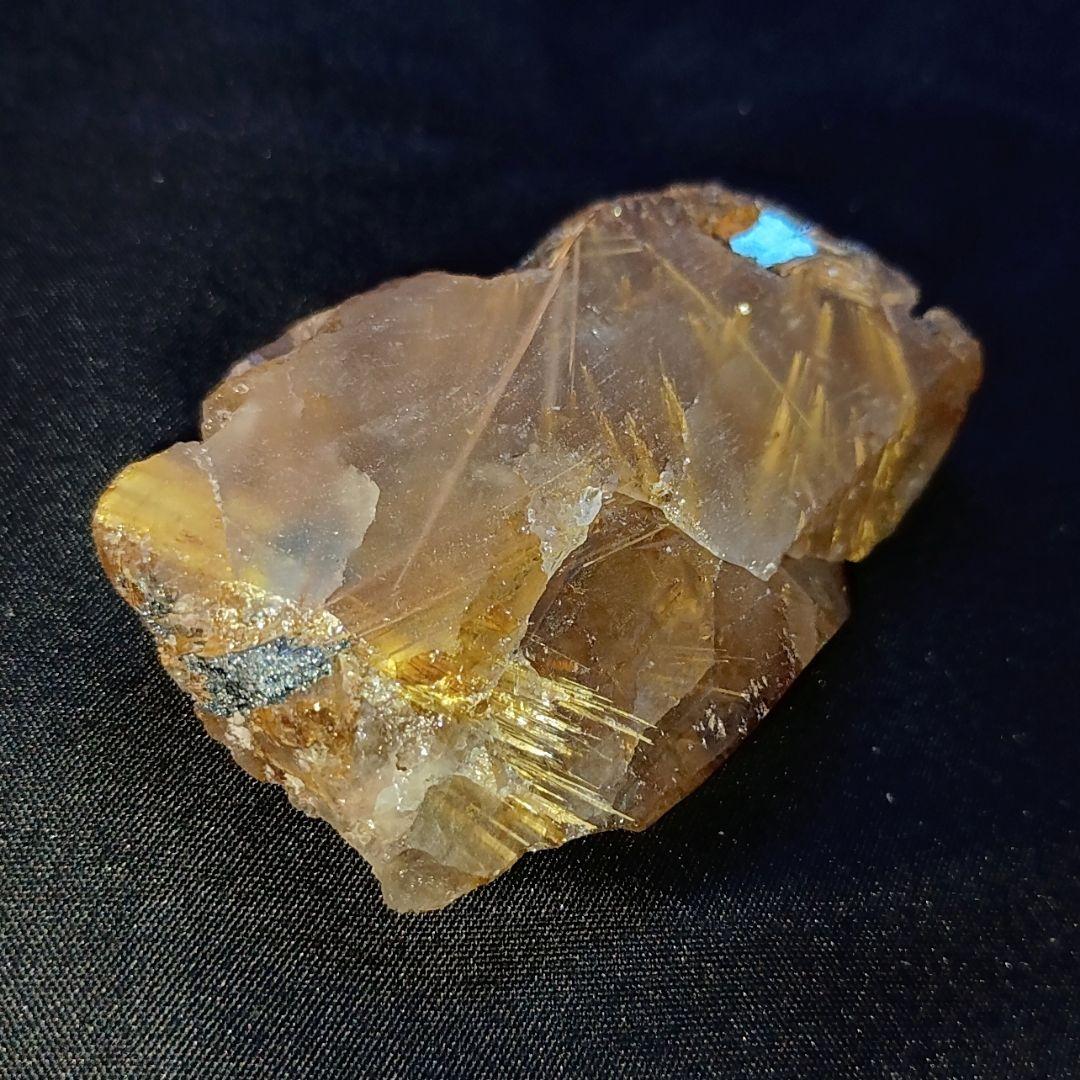 【翌日発送可】激レア ルチルクォーツ タイチンルチル 無加工 原石 金運 仕事運