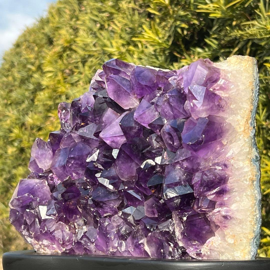 ✳️✨最高峰の濃紫ハイパワー✨極大結晶 レインボー アメジストクラスター 天然石