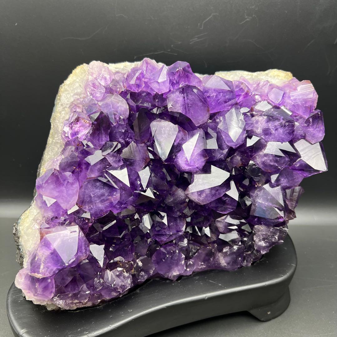 ✳️✨最高峰の濃紫ハイパワー✨極大結晶 レインボー アメジストクラスター 天然石