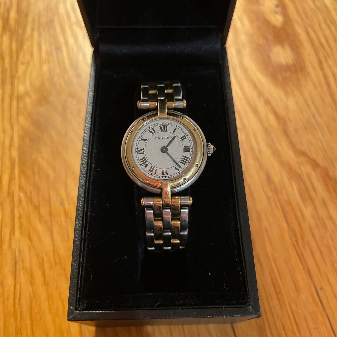 Cartier 腕時計 シルバー/ゴールド　パンテール　レディース