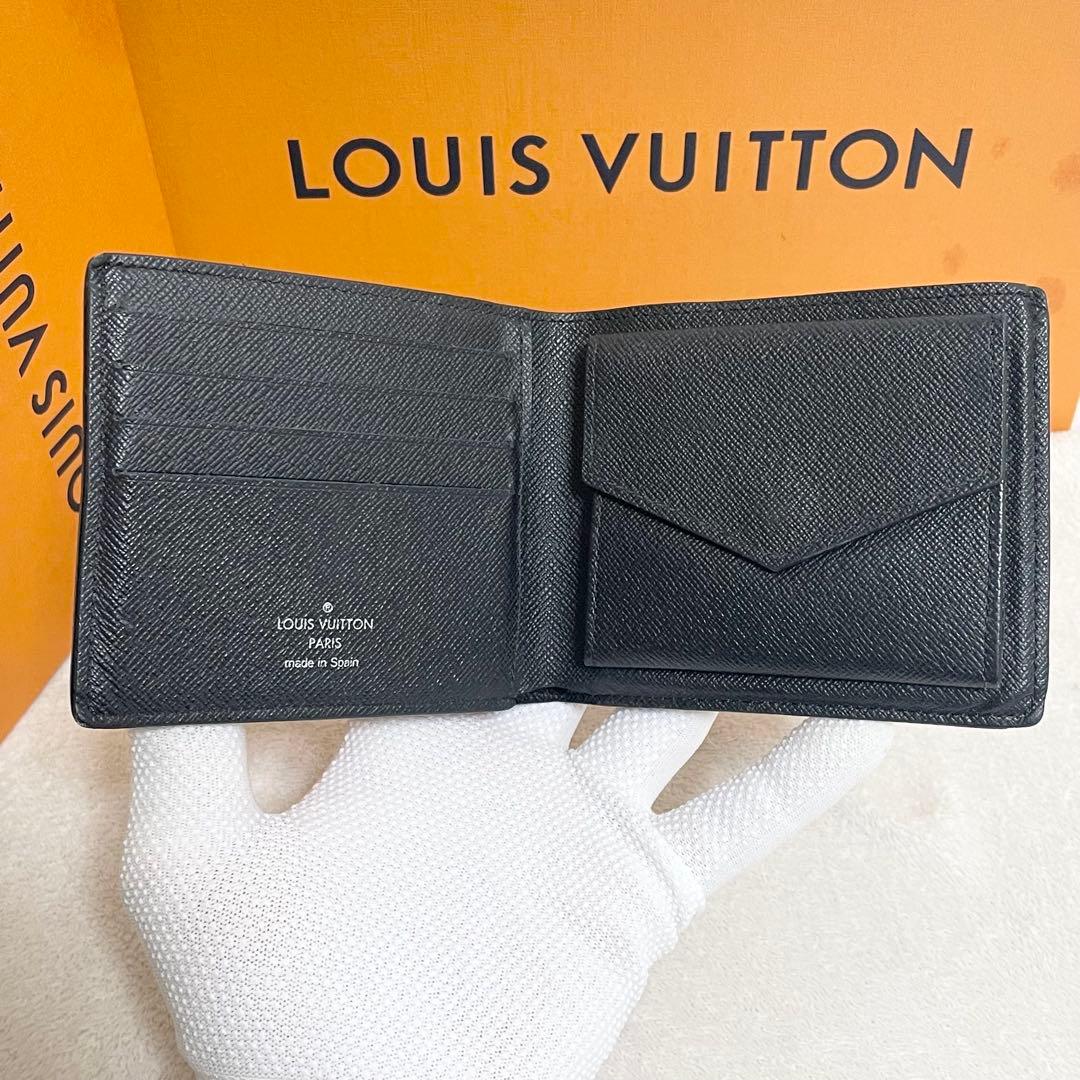 【新型】ルイヴィトン エクリプス 二つ折り財布 ポルトフォイユマルコ