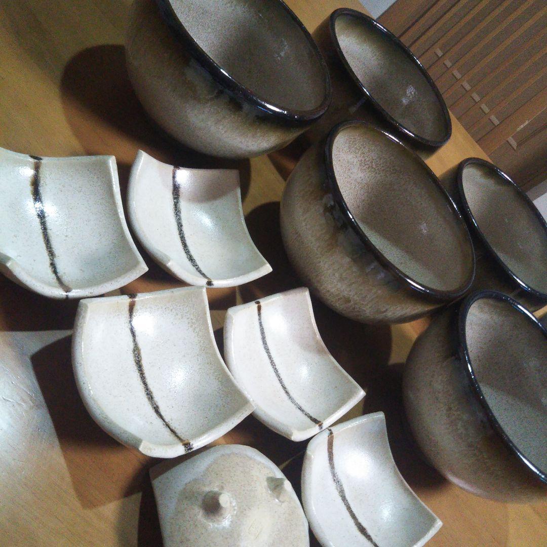 北窓窯 どんぶり6&小皿6